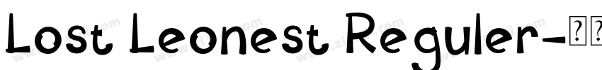 Lost Leonest Reguler字体转换